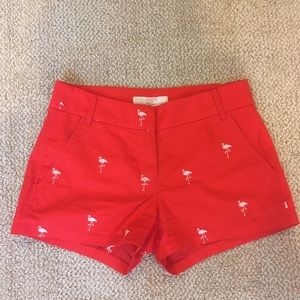 red j crew shorts